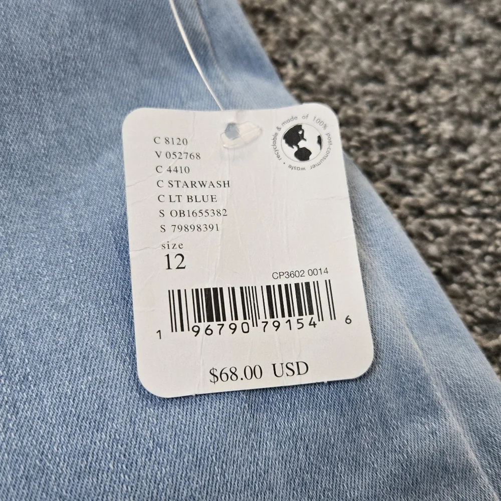 Free People Layla Zip Denim Mini Skirt NWT size 12 - Picture 5 of 10